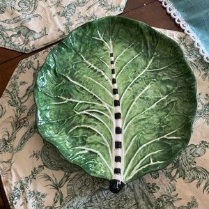 MacKenzie-Childs Green cabbage Ceramic Leaf